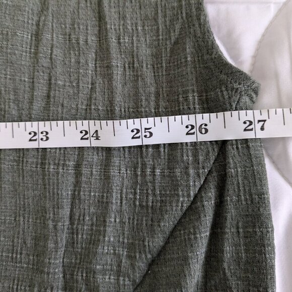 Max Studio Side-Tie Crinkle Knit Top Size 3X Green Short Sleeve Tee-Shirt NWT - Picture 13 of 13